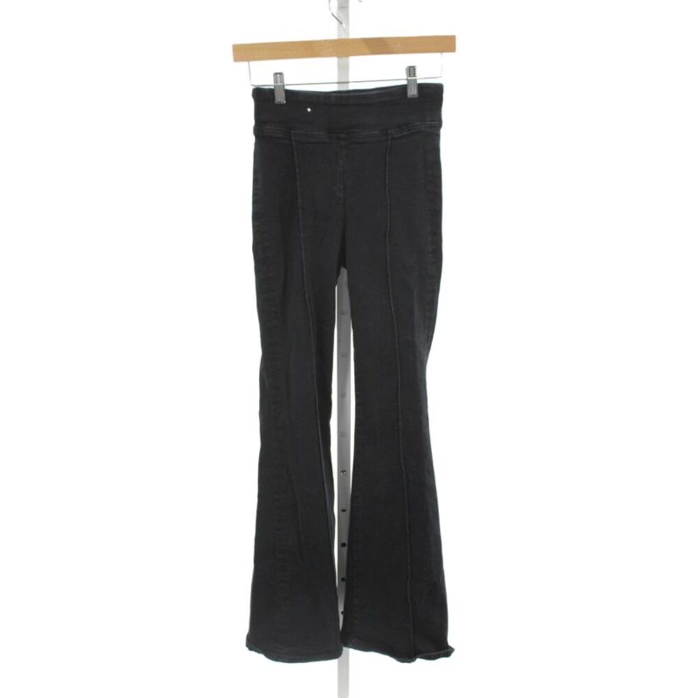 Frame Womens Flared Black Cotton Jeans Mid Rise Zip Inseam 30 Size 0